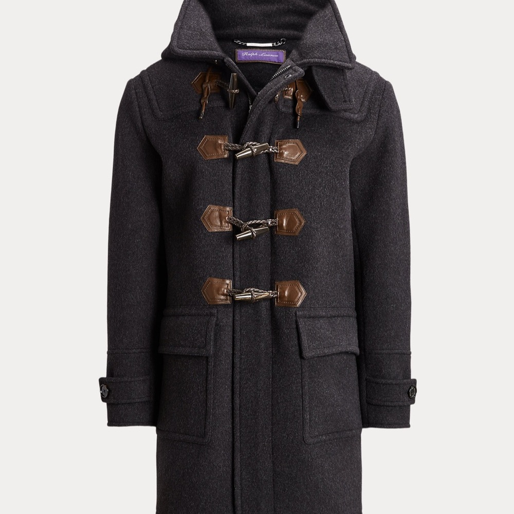 Ralph Lauren Purple Label Double-Faced Wool Toggle Coat